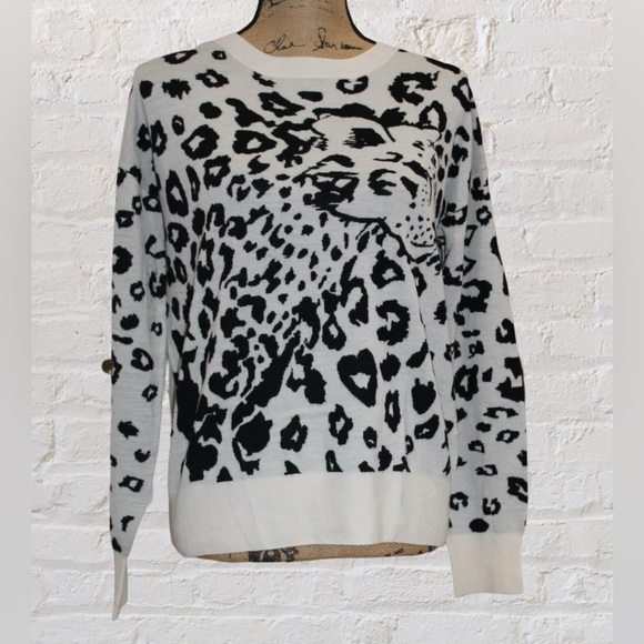 Magaschoni Leopard Sweater - Picture 1 of 5